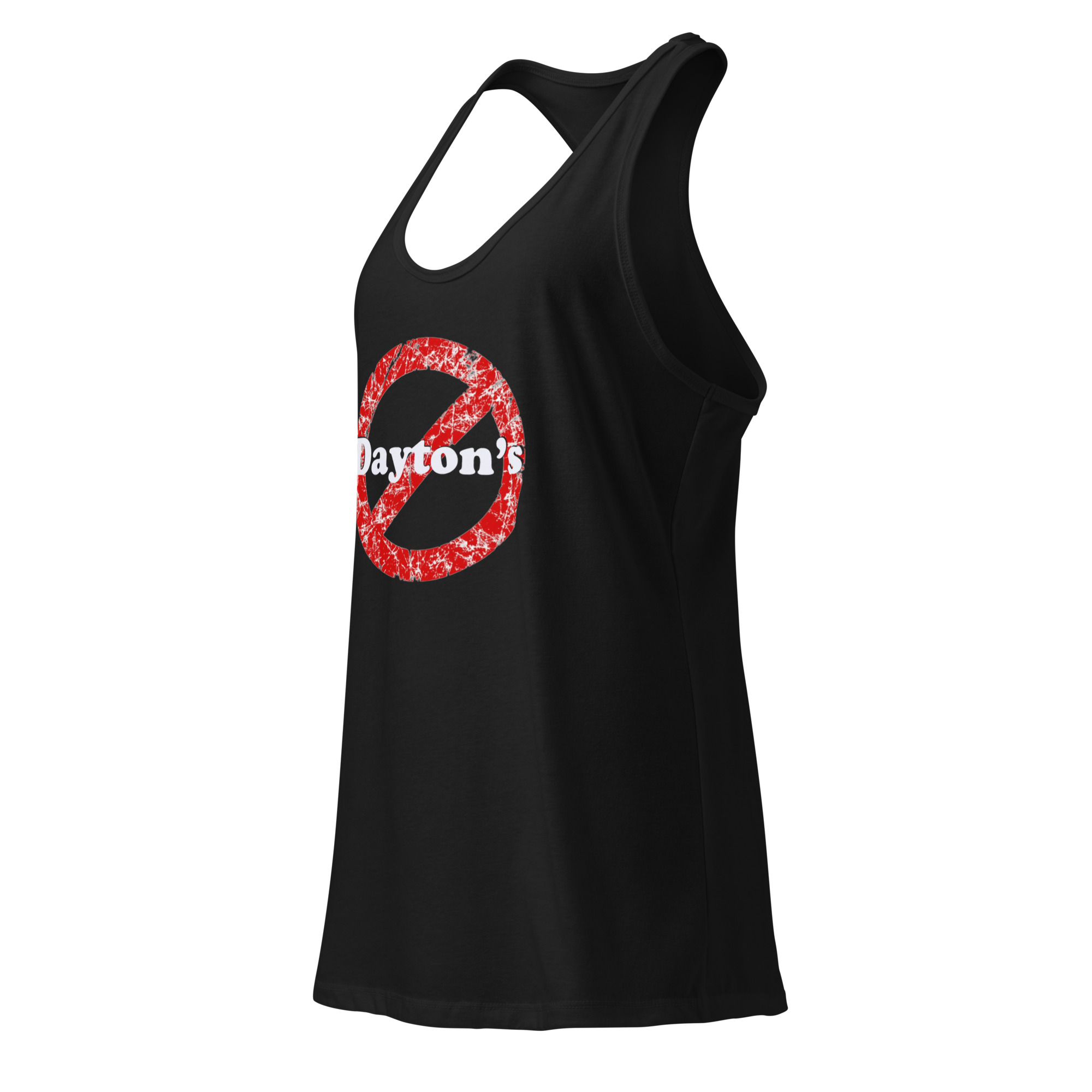 No Dayton's Allowed - Women's Tank Top (T-Back) White Lettering - Image 2